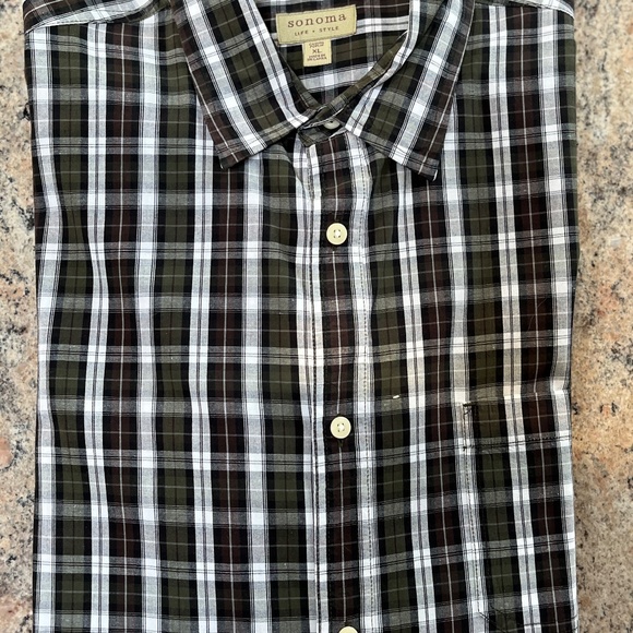 Men's Sonoma Life + Style Button-Down Shirt Sz XL - Picture 1 of 5